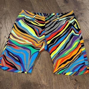 Loudmouth Colorful Striped Ladies Shorts. EUC. Women’s size 4